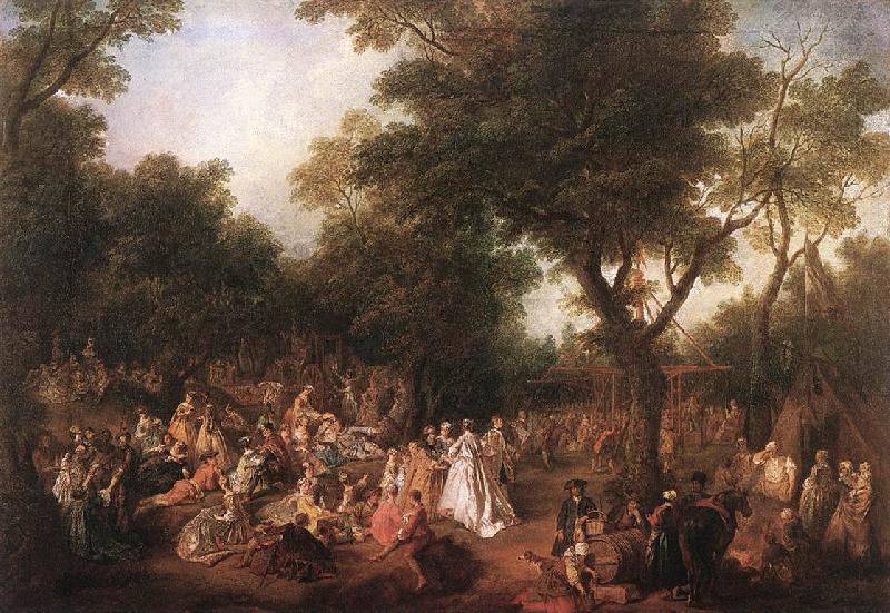 LANCRET, Nicolas Company in the Park g oil painting picture